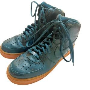Nike Air Force 1 SE High Tops Midnight Turquoise Size 9 860544-300‎ Streetwear